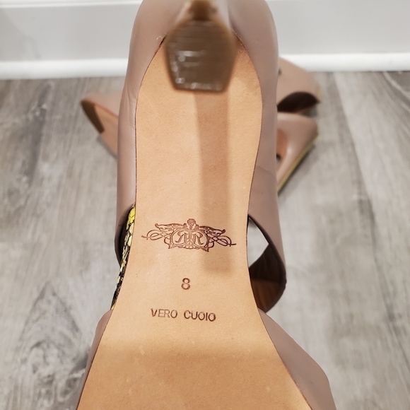 NEW Rachel Roy Devyn Snake-Print Strappy Sandal - Picture 8 of 8